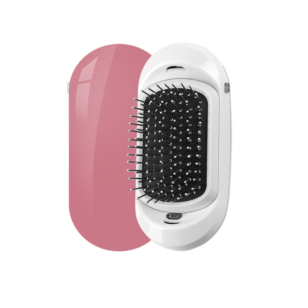 Dechoicelife Pink (A-) Yiber Ionic Hair Brush Scalp Massager Hair Brushes Anti-Frizz Negative Ion Antistatic Comb Straightening Brushes