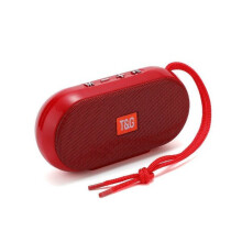 (a-Red) TG179 Bluetooth Speakers Portable Soundbar Wireless Subwoofer TF Card Boombox USB AUX 6 Hours Music Center FM Radio For Laptop