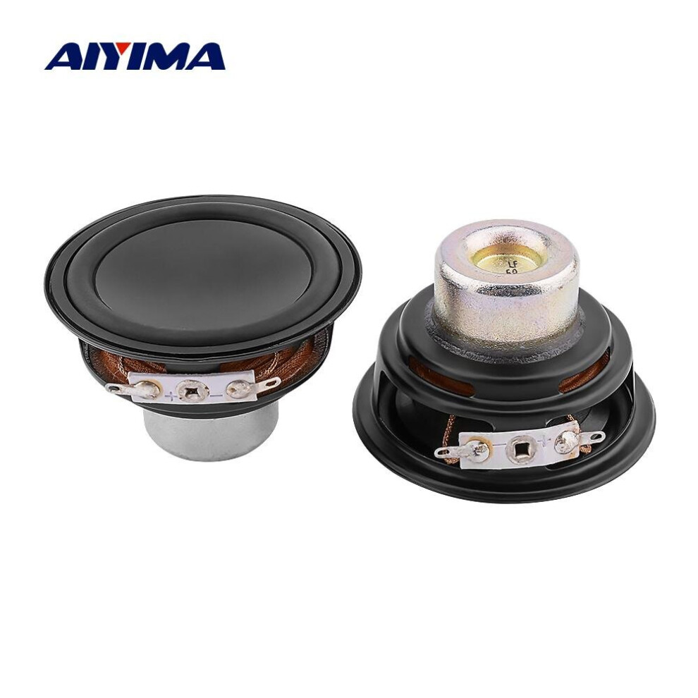 Aiyima 2Pcs 2.5 Inch Midrange Bass Speaker Driver 6 Ohm 20W Woofer Sound Music Loudspeaker Neodymium Magnetic Audio Speaker Unit 4851195407084