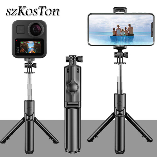 3 in 1 Wireless Bluetooth compatible Selfie Stick Tripod Mini Tripod Expandable Monopod Remote Control For iPhone IOS Android 1