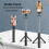 (a-White) 3 in 1 Wireless Bluetooth Selfie Stick Foldable Mini Tripod Expandable Monopod with Remote Control for iPhone IOS Android 6
