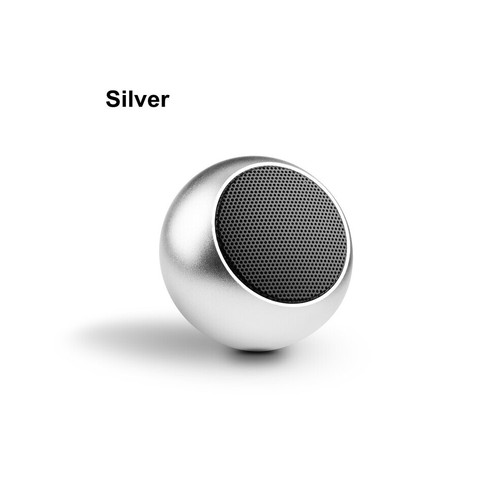 (A-) Mini Tws Portable Bluetooth Speaker True Wireless Stereo Subwoofer Handsfree Loud Speaker With Mic Usb Chargeable Silver 4851195404069