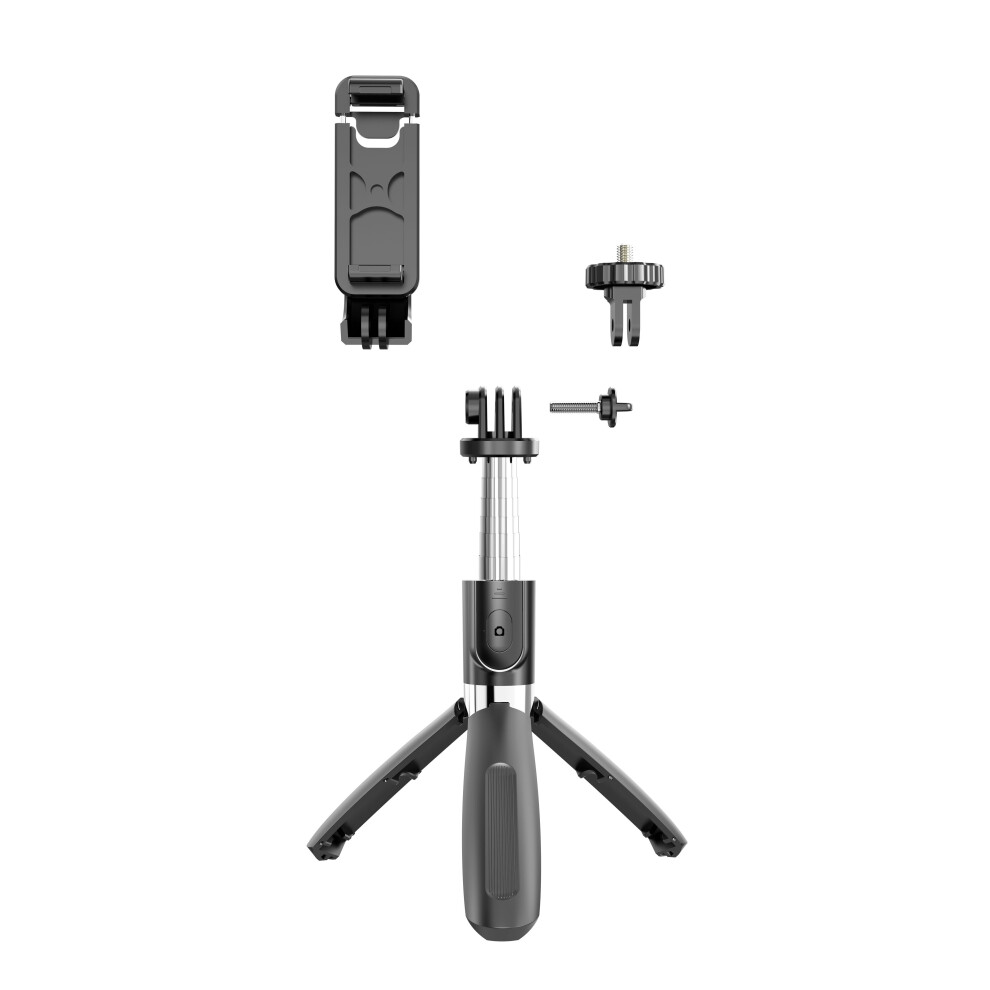 New L02 Selfie Stick Universal Mobile Phone Clip Multifunctional Live Bracket Gopro Selfie Stick Tripod For Smartphones 4855008121471