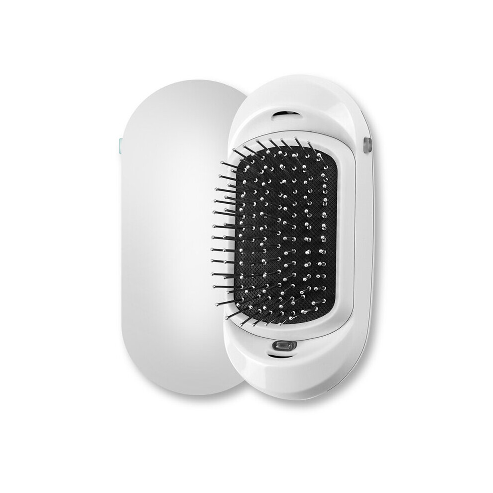 Dechoicelife White (A-) Yiber Ionic Hair Brush Scalp Massager Hair Brushes Anti-Frizz Negative Ion Antistatic Comb Straightening Brushes