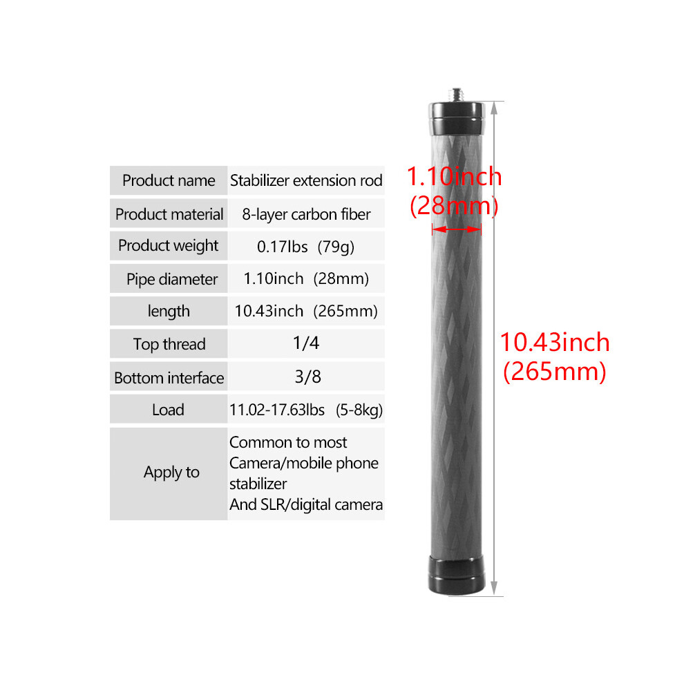(A-P28c) Tripod Extension Selfie Stick With 1/4 Or 3/8 Screws Handheld Stabilizer Adapter Adjustable Tripod Monopod Slr Camera Extension 4855008105990
