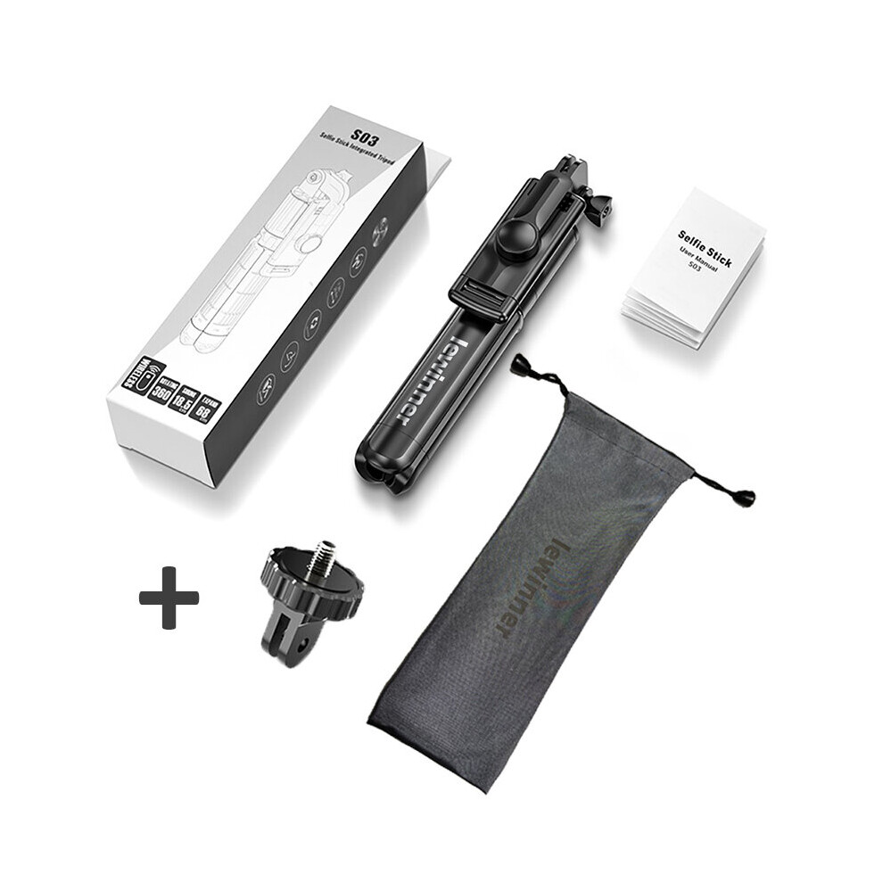 Lewinner Wireless Selfie-Stick Monopod Tripod S03 Bluetooth Selfie Stick For Huawei Xiaomi Iphone Gopro 7 6 5 Sports Action 4855008111670