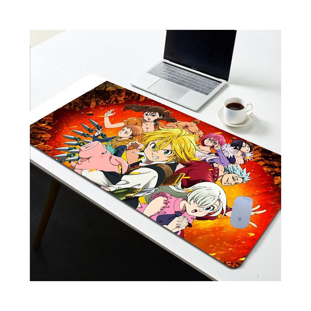(A-Tt000149 400X800x2mm) The Seven Deadly Sins Rubber Mat Mouse Gamer Gaming Pc Accessories Deskmat Mause Pad Mausepad Mousepad Mats Keyboard Cabinet 4855357791783