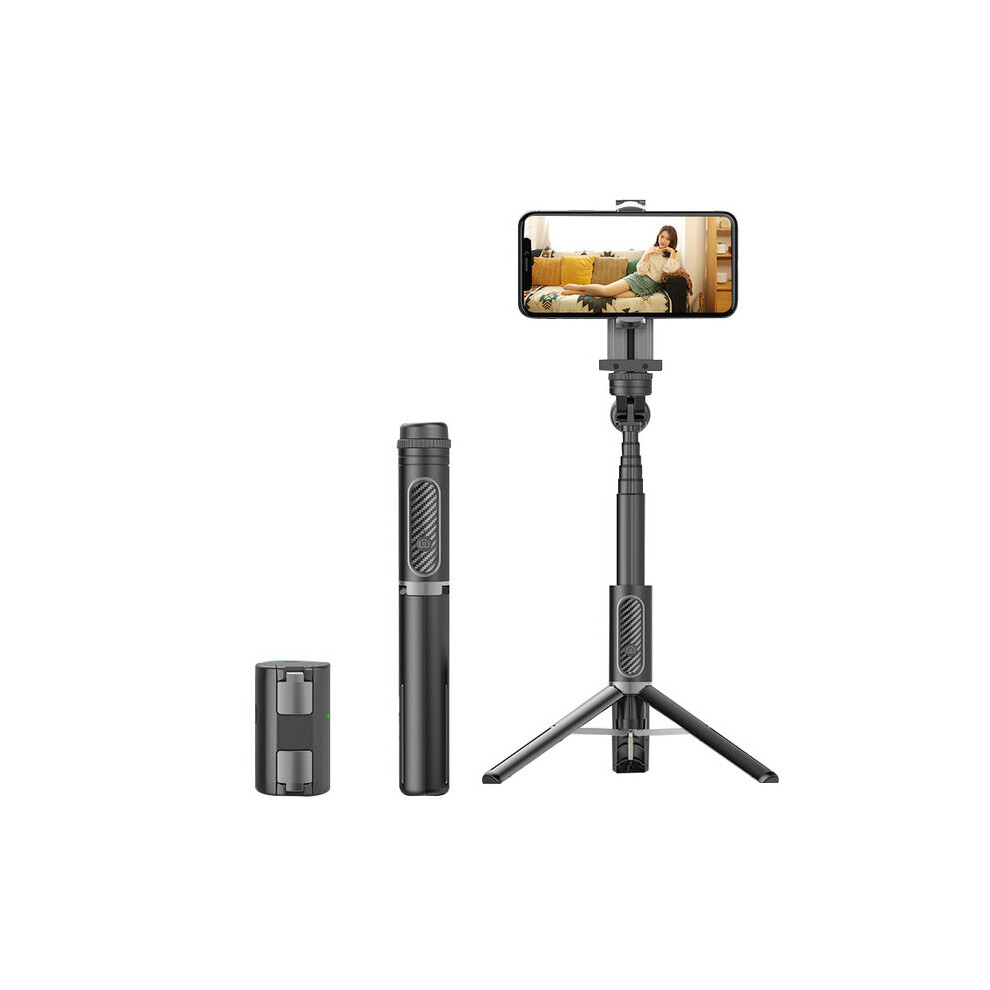 (A-Blackgrey) Stabilizer Integrated Camera Selfie Stick Video Shooting Vlog Anti-Shake Stabilization Tripod Sports Bluetooth Handheld Gimbal 4855008124311