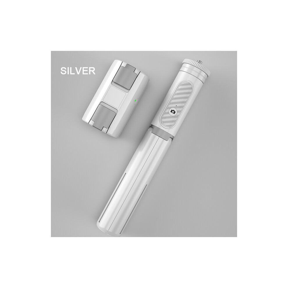 (A-) Stabilizer Integrated Camera Selfie Stick Video Shooting Vlog Anti-Shake Stabilization Tripod Sports Bluetooth Handheld Gimbal Silver 4855008124342