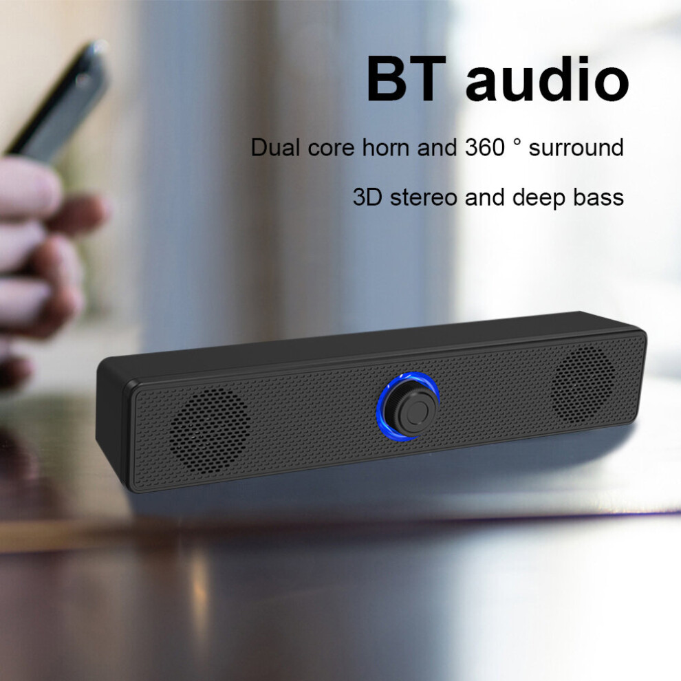 Bluetooth-Compatible Speaker 3D Stereo Bass Wired Soundbar Home Theater Stereo Sound Subwoofer Surround Audio System For Laptop 4855059761619