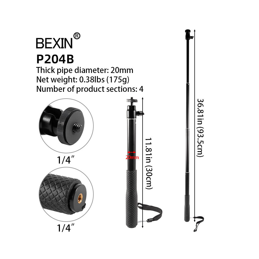 (A-P204b) New Tripod Extension Selfie Stick For Dji Om 5 Osmo Mobile 5 4 3 Gimbal Camera Feiyu Zhiyun Smooth Moza Mini Isteady Accessories 4855008124236