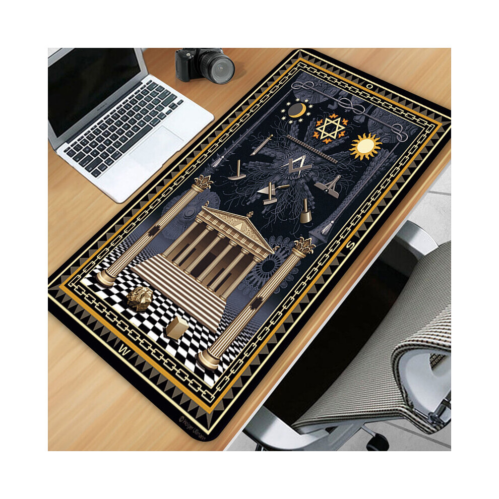 Photos - Other for Computer  Masonic Illuminati Art HD Printing XXL Mouse Pad Gamer Accessory Hot Large Computer Lock Edge K(a-LMP-020 size 600x300x2mm)