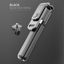 (a-Black) High quality Wireless bluetooth Selfie Stick Tripod With Remote Palo Selfie Extendable Foldable Monopod For Iphone Action Camera