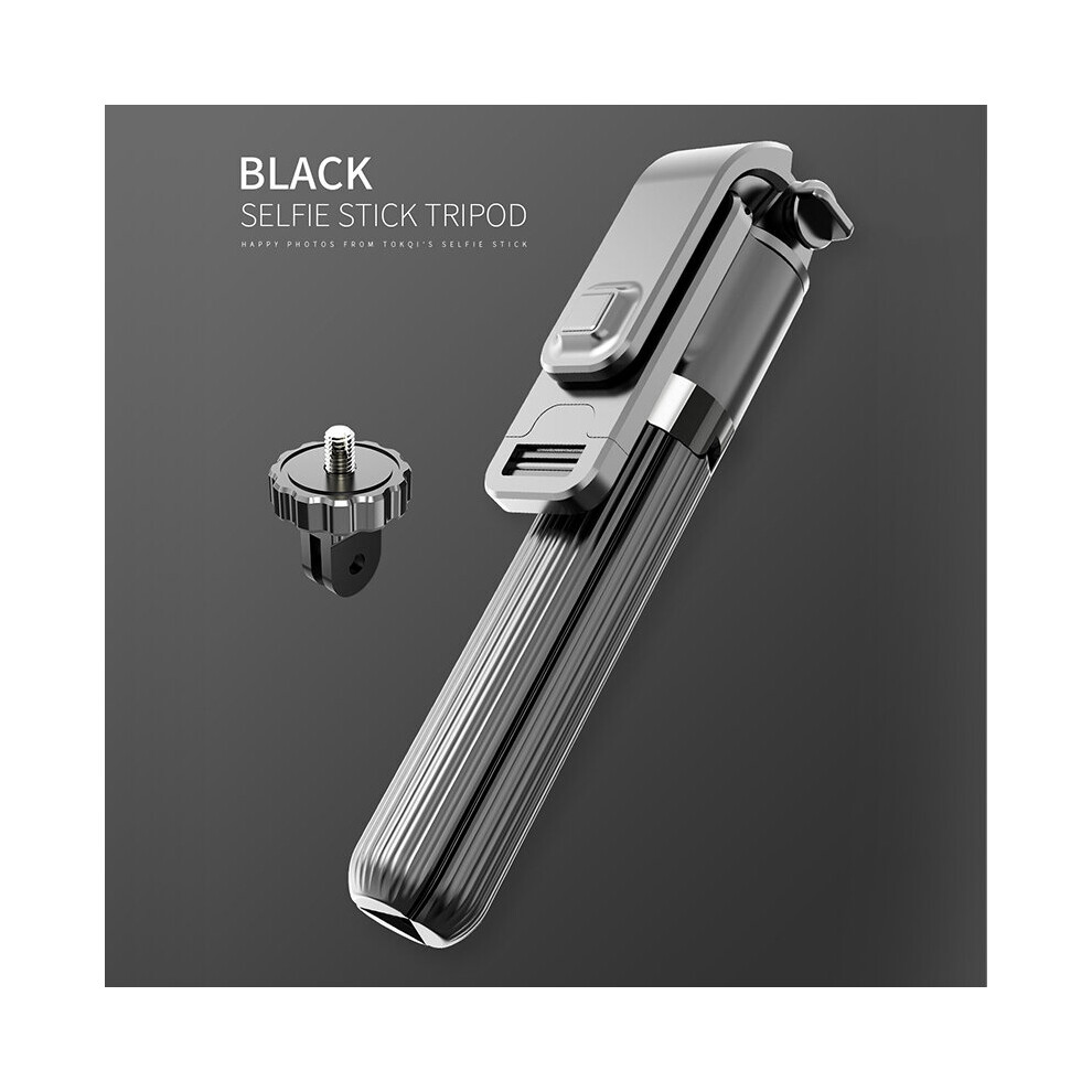 (A-) High Quality Wireless Bluetooth Selfie Stick Tripod With Remote Palo Selfie Extendable Foldable Monopod For Iphone Action Camera Black 4855008127374