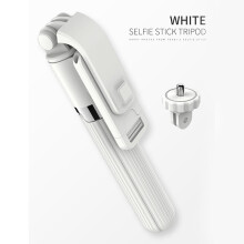 (a-white) High quality Wireless bluetooth Selfie Stick Tripod With Remote Palo Selfie Extendable Foldable Monopod For Iphone Action Camera