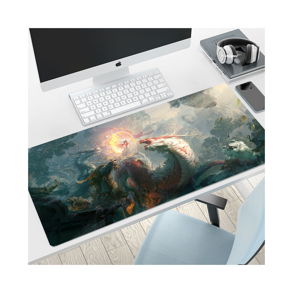 (A-Beast (6) 300X600x2mm) Oriental Beast Mouse Pad 900X400mm Pad Mouse Pc Game Carpert Computer Padmouse Micemat Gaming Mousepad Gamer Keyboard Mouse 4855357829172