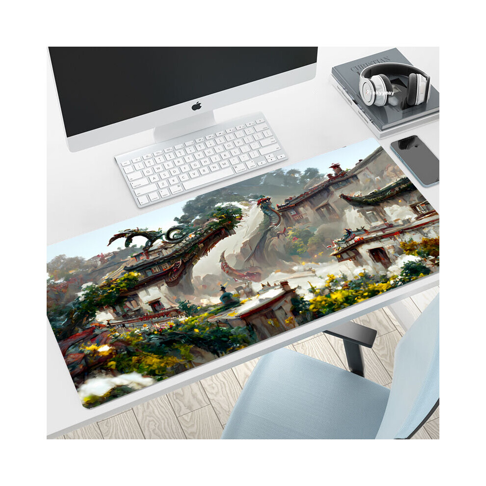 (A-Beast (7) 400X900x2mm) Oriental Beast Mouse Pad 900X400mm Pad Mouse Pc Game Carpert Computer Padmouse Micemat Gaming Mousepad Gamer Keyboard Mouse 4855357829332