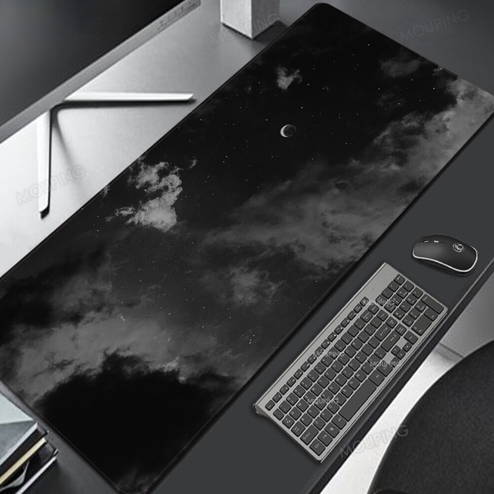 (A-11 700X300x3mm) Space Mat Mechanical Keyboard Aesthetic Mouse Pad Liquid Anime Accessories Gamer Mousepad Desk Mat Personalized 90 Black/Purple 4855357765258