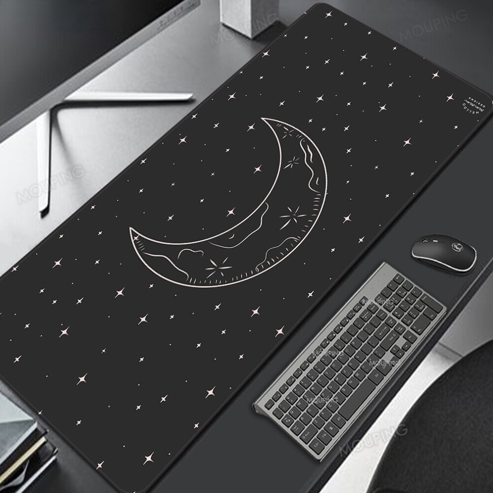 (A-3 800X400x2mm) Space Mat Mechanical Keyboard Aesthetic Mouse Pad Liquid Anime Accessories Gamer Mousepad Desk Mat Personalized 90 Black/Purple 4855357765807