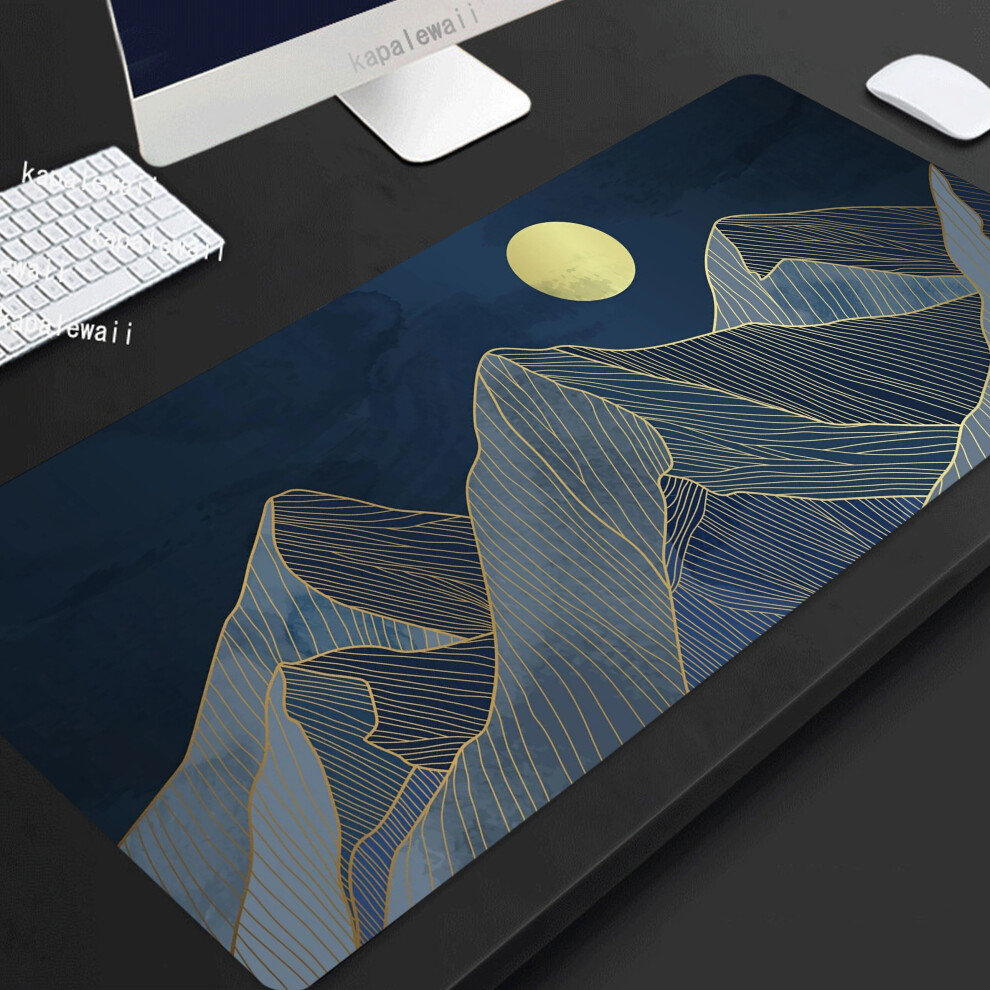 (A-Coffee Xxxl 500X1000x3mm) Leaf Plant Mouse Pad Gamer Large Home Mousepad Xxxl 100X50 Keyboard Pad Desk Mats Anti Slip Natural Rubber Office M Green 4855357799932