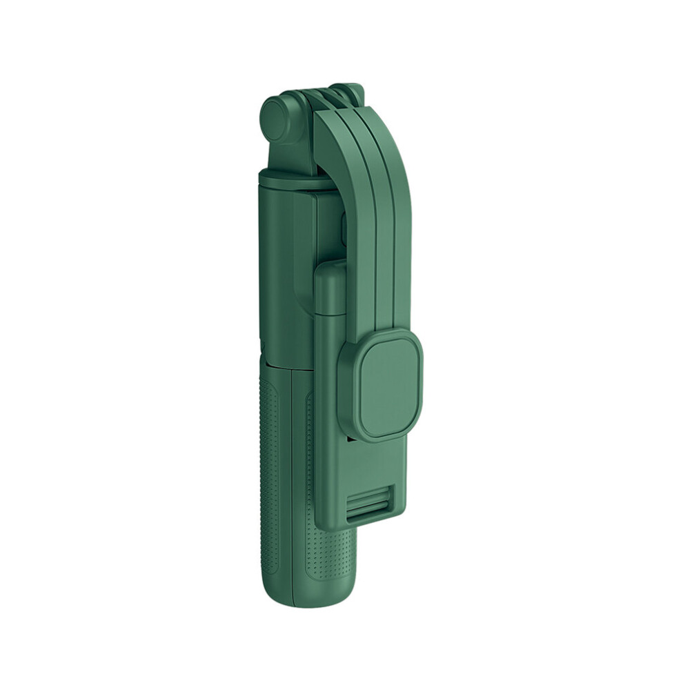 (A-Retro ) Multifunctional Selfie Stick Phone Stand Bracket For Streaming Selfies Videos Foldable Selfie Stick Mobile Phone Support Green 4852056950473
