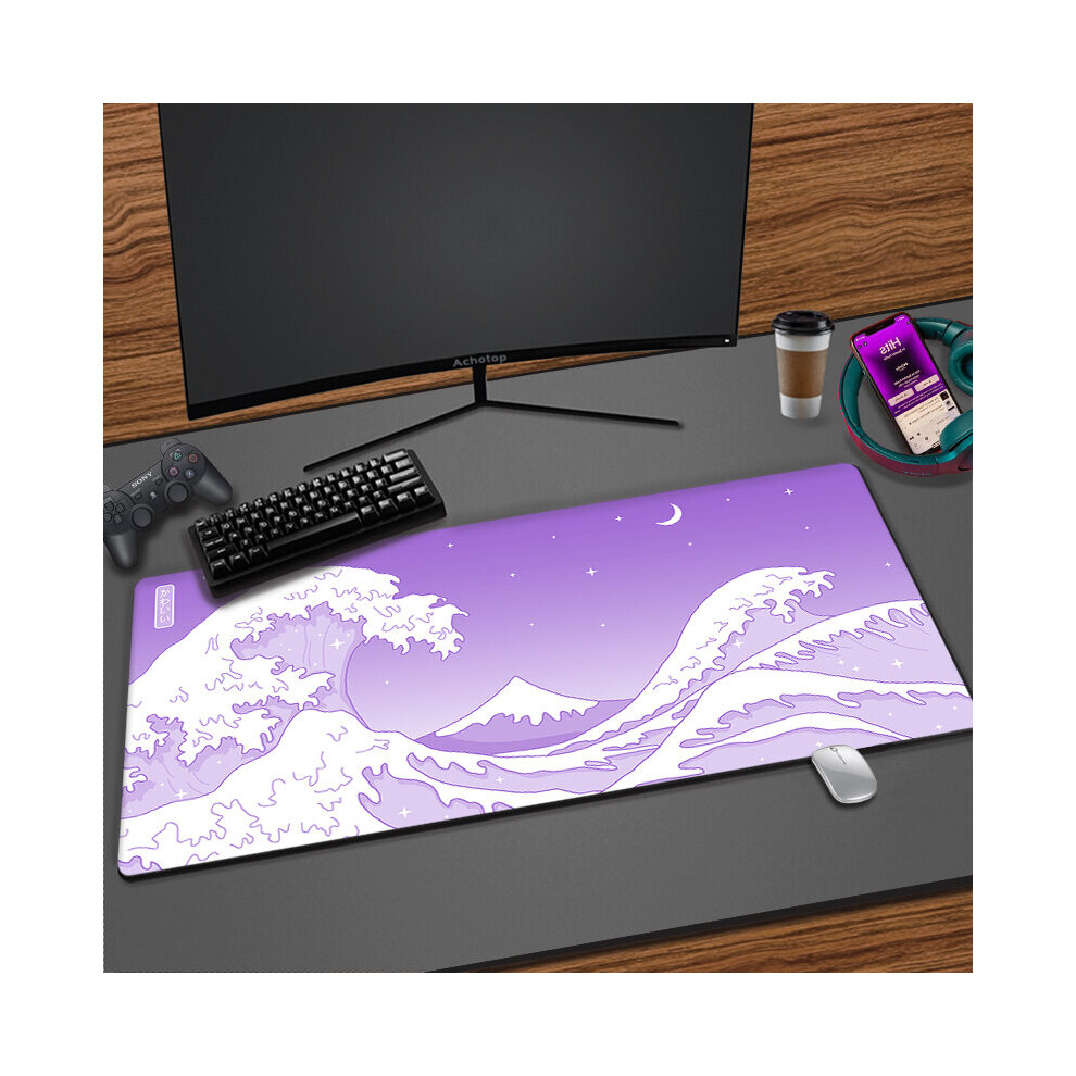 (A-Ep111111 (5) 500X1000x3mm) Japanese Fuji Mouse Pad And Deskmat Rubber Non-Slip Speed Large Gaming Mousepad Xxl Gamer Laptop Keyboard Pa Black/White 4855357938539