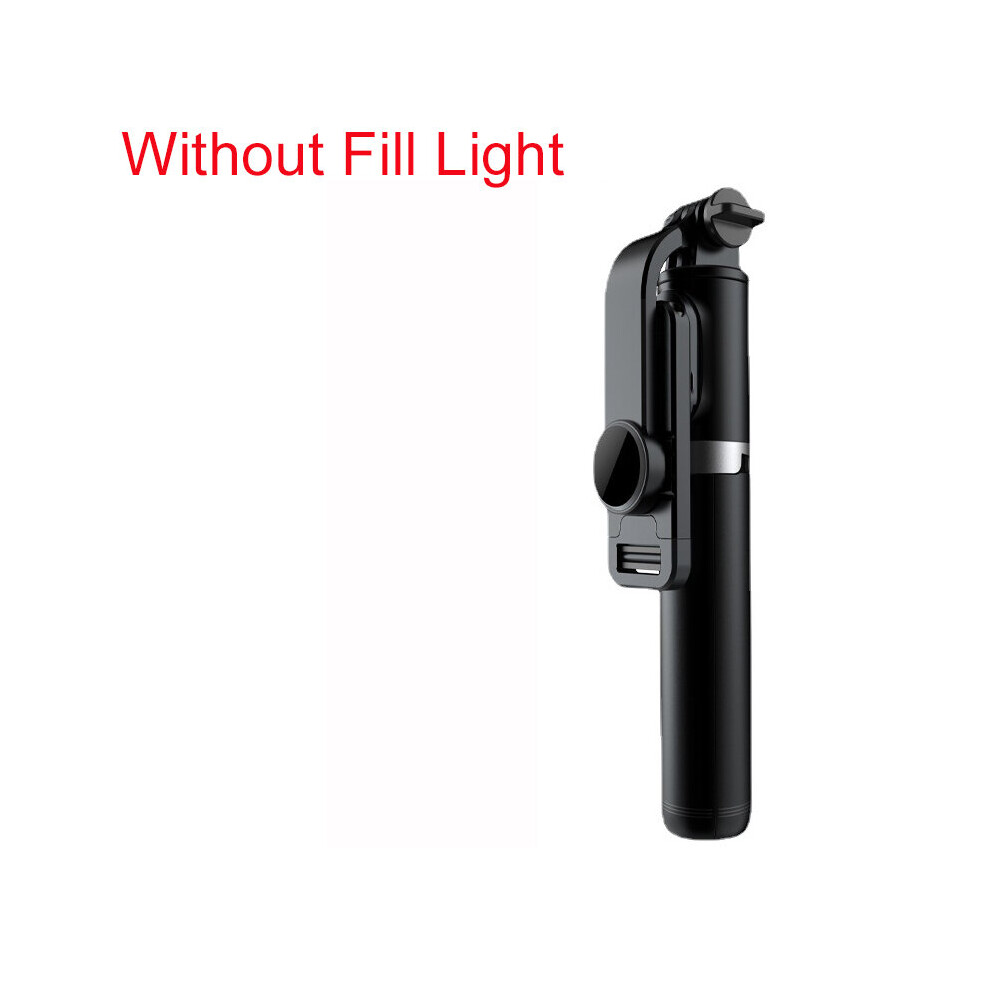 (A-Q02 ) Bluetooth-Compatible Wireless Selfie Stick Mini Tripod Extendable Monopod With Fill Remote Shutter For Ios Android Phone Black/Light 4855008112134