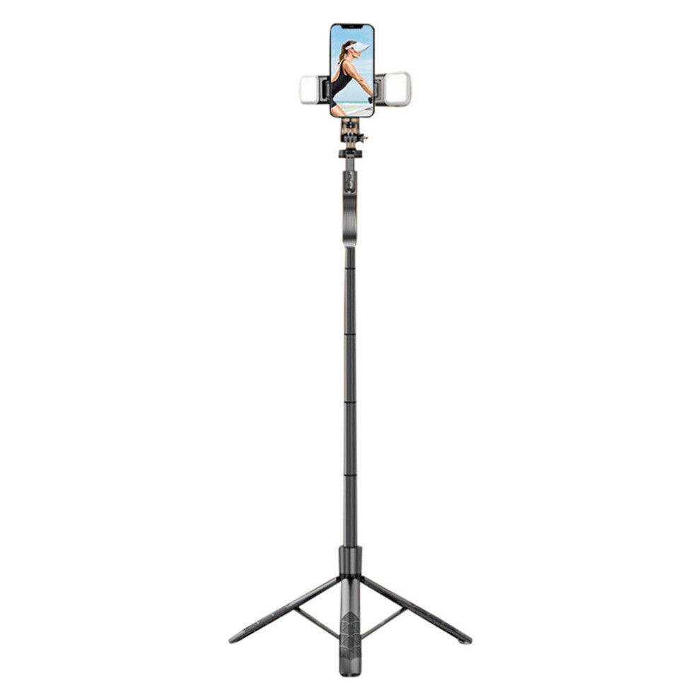 (A-Model L16d) L16 1.6M Wireless Bluetooth Selfie Stick Tripod Stand 360 Rotation Aluminum Alloy Telescopic Phone Tripod Stand For Ios Android 4855008119225
