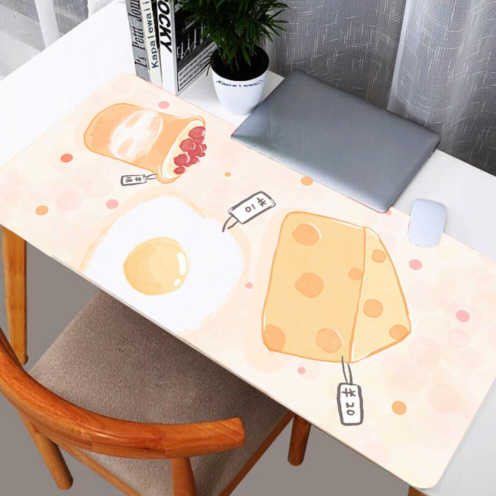 (A- L 300X800x3mm) Large Mouse Pad Strawberry Milk Kawaii Large Mousepad Cartoon Computer Keyboard Mat Mousepad Desk Mat Office Xxl Pc Table Sky Blue 4855357944790