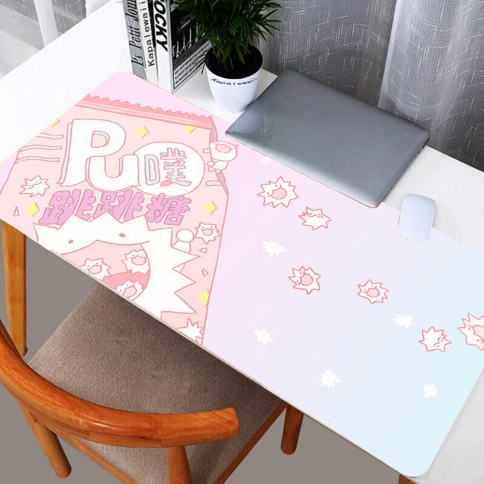 (A-Bean Paste Xxxl 550X1000x3mm) Large Mouse Pad Strawberry Milk Kawaii Large Mousepad Cartoon Computer Keyboard Mat Mousepad Desk Mat Office Xxl Pc T 4855357942864