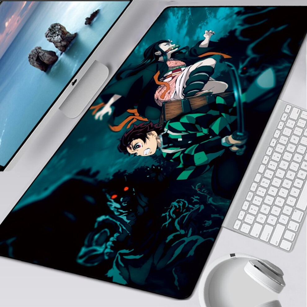 Photos - Other for Computer Japanese Anime Demon Slayer HD Printing Mouse Pad Kawaii Desk Pad Gaming Accessories XXL Comput(a-LMP-007 size 800x300x2mm)