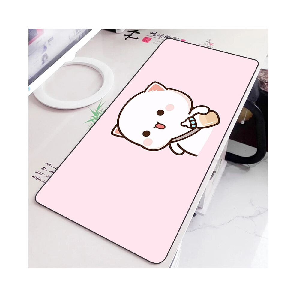 (A-Fj004470 300X600x3mm) Mochi Cat Cute Mouse Pad Gamer Deskmat Pc Accessories Gaming Mousepad Keyboard Mat Desk Protector Mats Anime Mause Pads Peach 4855357797235
