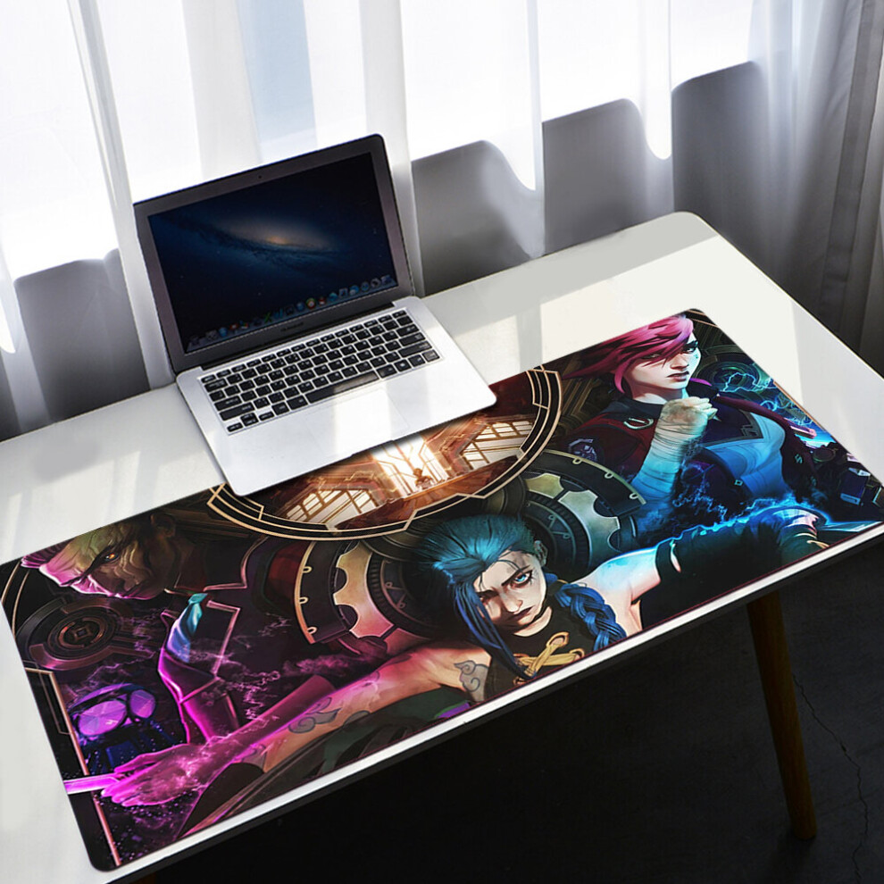 (A-A13 Xl 300X900x2mm) League Of Legends Large Jinx Mouse Pad Pc Gamer Cabinet Keyboard Deskmat Cartoon Arcane Gaming Accessories Computer Mousepad Xx 4855358025047