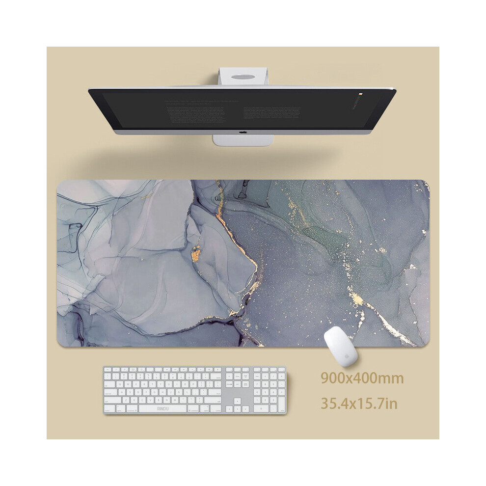 (A-Ss007mar (27) 900X400x4mm) Marble Large Mouse Pad 100X50cm Big Computer Mousepads Gaming Mousepad Big Keyboard Mat Gamer Mouse Pads Desk Pad Mouse 4855357959114