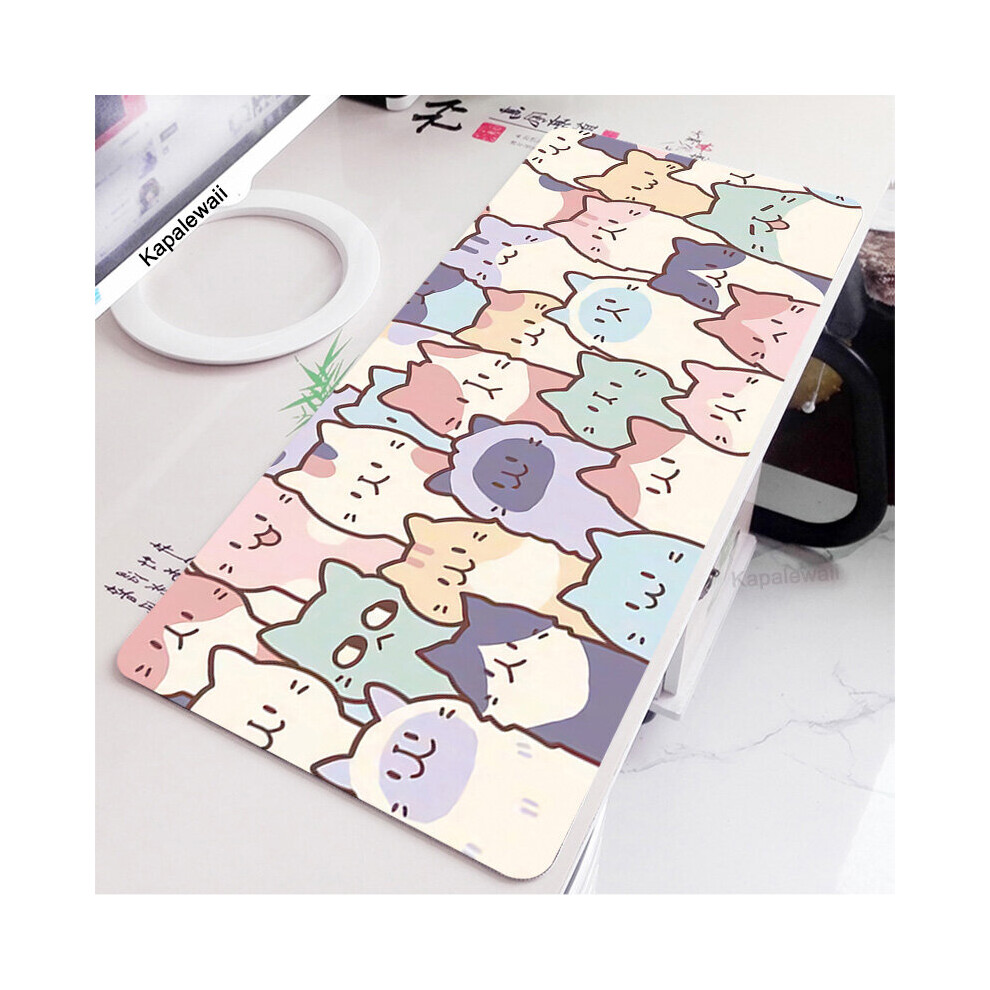 (a-WA00272 (1) M 300x700x3mm) Kawaii Mat Mousepad Company Cute Cat Black Mause Pad Pink Carpet Run Xxl Deskmat 100x50 Mouse Pad Mechanical Keyboard Gaming Mat
