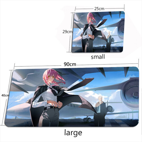 (a-2 350X600X2MM) Chainsaw Man Mouse Pad Makima Gamer Large Keyboard ...