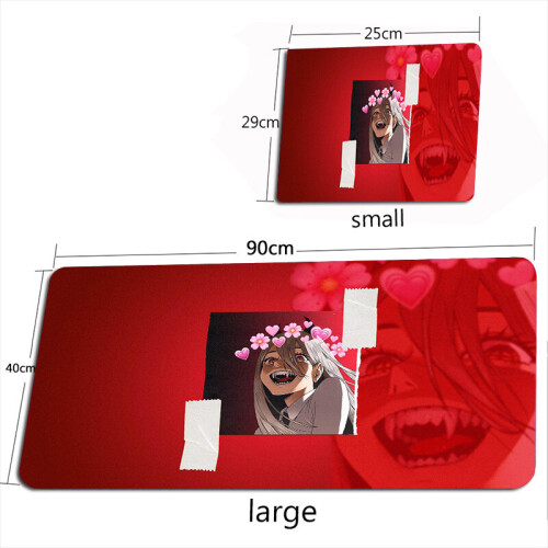 (a-17 400X900X3MM) Chainsaw Man Mouse Pad Makima Gamer Large Keyboard ...