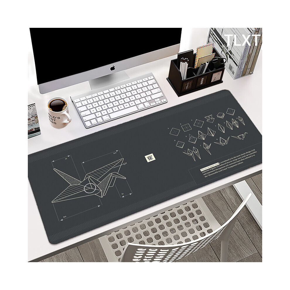 (A-Ss007dw (4) 400X900x2mm) Large Mouse Pad 100X50cm Individual Gaming Mousepad Office Keyboard Mat Popular Gamer Desk Mat Gaming Mouse Mat Comp Black 4855357859520