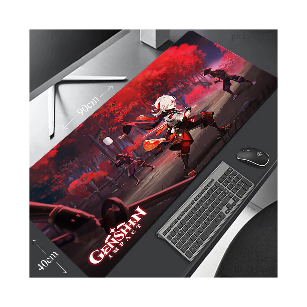 (A-Cn3636 Genshin (33) 290X250x2mm) Genshin Impact Large Mousepad Gaming Mousepads Keyboard Mat Desk Rug Kaedehara Kazuha Desk Mats Anime Mouse Pad Fo 4855358064008