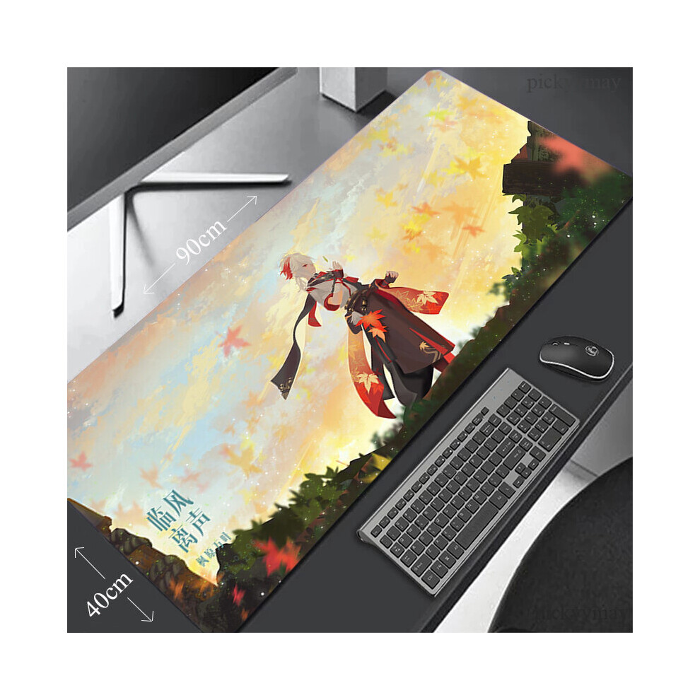 (A-Wa00337 (7) 700X300x2mm) Genshin Impact Large Mousepad Gaming Mousepads Keyboard Mat Desk Rug Kaedehara Kazuha Desk Mats Anime Mouse Pad For Gamer 4855358066088