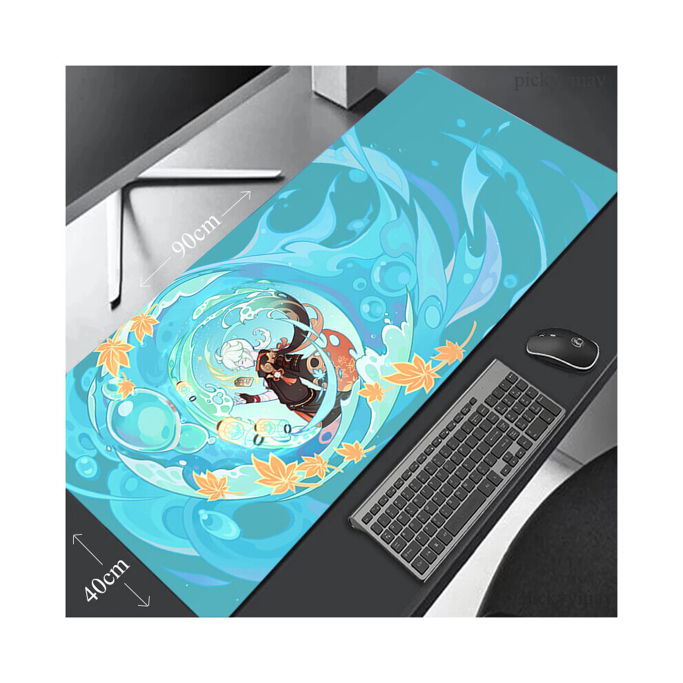 (A-Wa00317 (2) 800X300x3mm) Genshin Impact Large Mousepad Gaming Mousepads Keyboard Mat Desk Rug Kaedehara Kazuha Desk Mats Anime Mouse Pad For Gamer 4855358064596