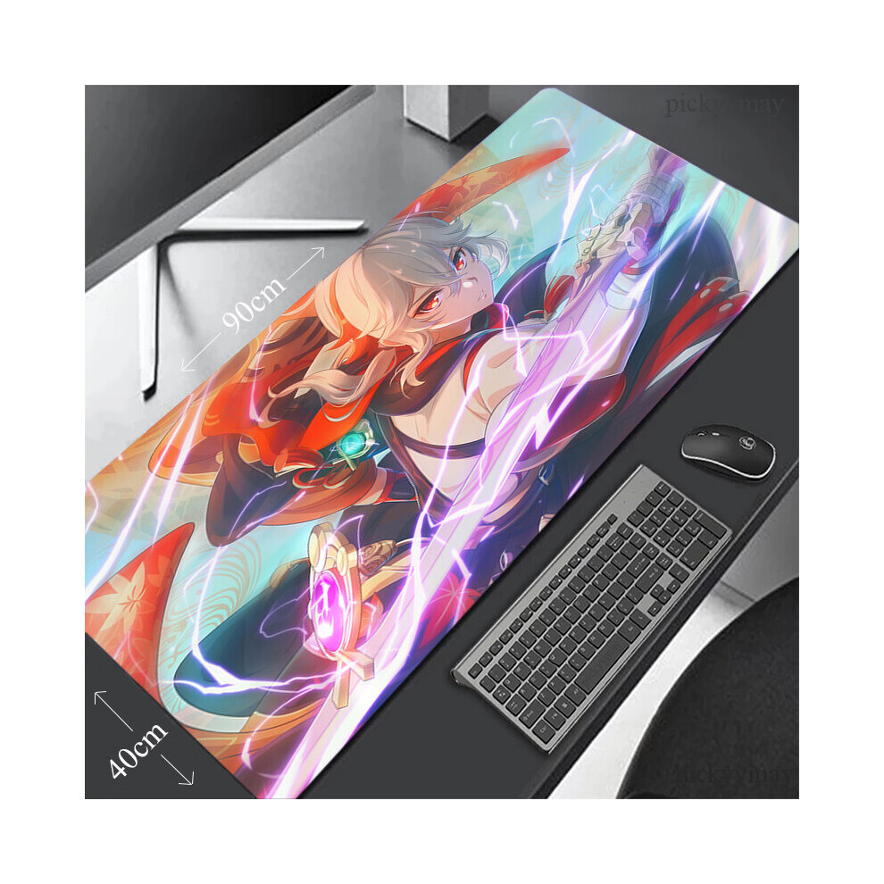 (A-Wa00337 (6) 600X300x3mm) Genshin Impact Large Mousepad Gaming Mousepads Keyboard Mat Desk Rug Kaedehara Kazuha Desk Mats Anime Mouse Pad For Gamer 4855358065890