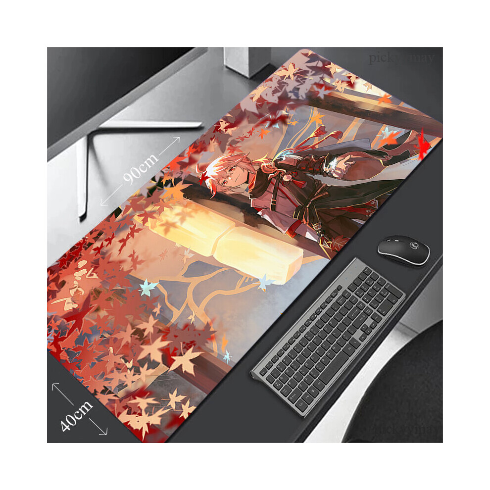 (A-Ep651085 (2) 800X400x2mm) Genshin Impact Large Mousepad Gaming Mousepads Keyboard Mat Desk Rug Kaedehara Kazuha Desk Mats Anime Mouse Pad For Gamer 4855358064435