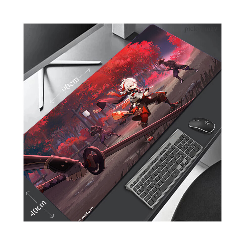(A-Wa00337 (2) 800X400x2mm) Genshin Impact Large Mousepad Gaming Mousepads Keyboard Mat Desk Rug Kaedehara Kazuha Desk Mats Anime Mouse Pad For Gamer 4855358065289
