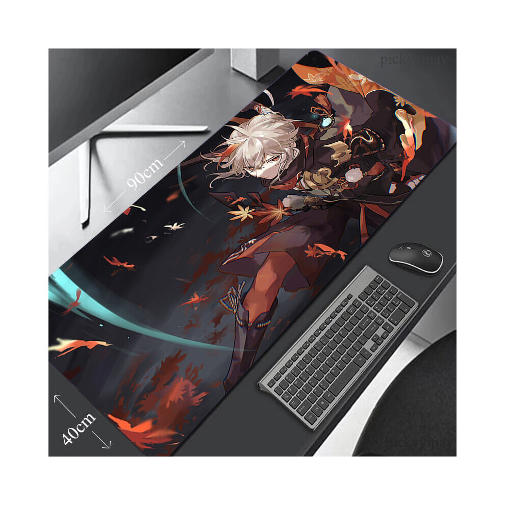(A-Wa00336 (12) 700X300x2mm) Genshin Impact Large Mousepad Gaming Mousepads Keyboard Mat Desk Rug Kaedehara Kazuha Desk Mats Anime Mouse Pad For Gamer 4855358064893
