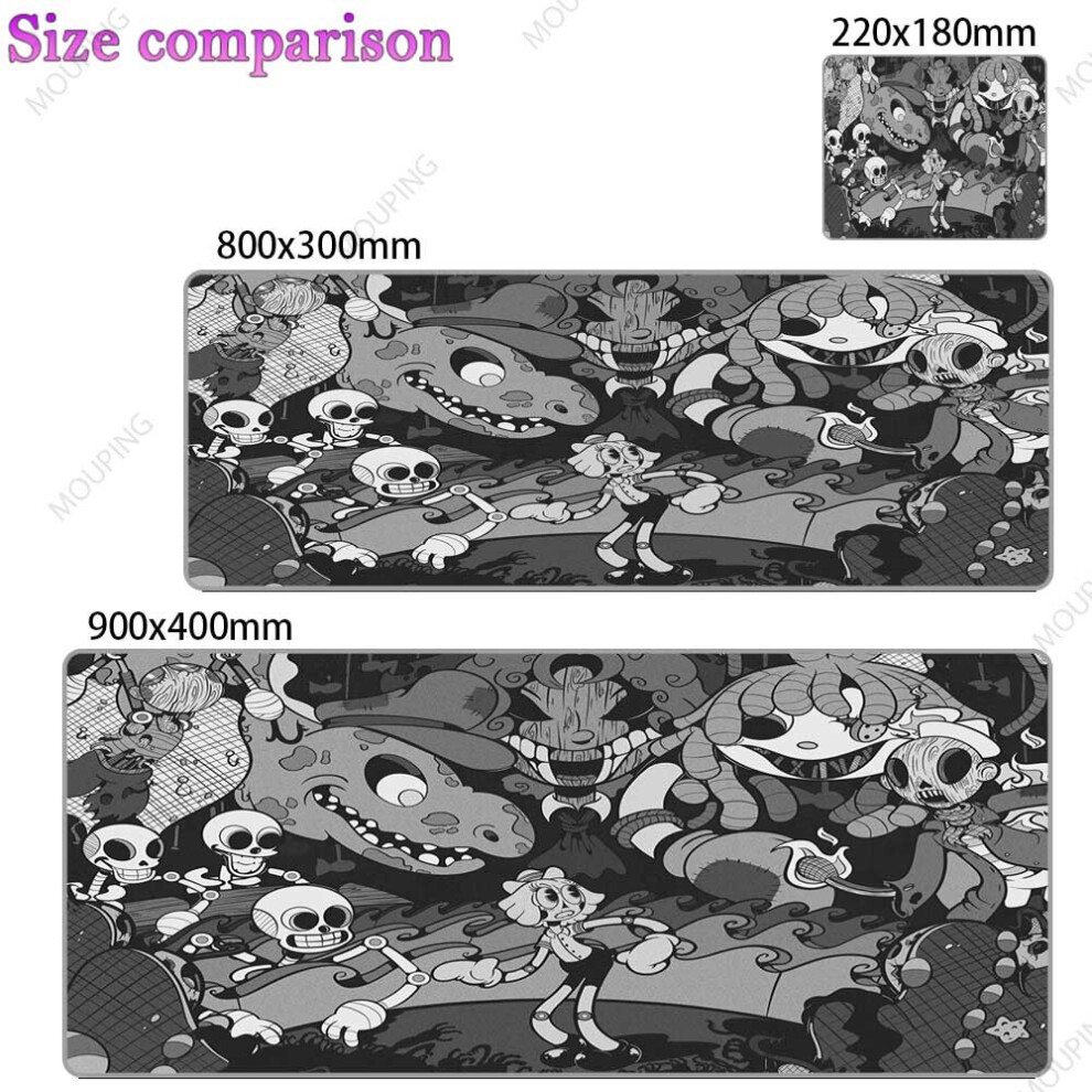 (A-13 600X350x2mm) Kawaii Large Mouse Pad Anime Gamer Carpet Keyboard Mousepad Japanese Art Deskmat Desk Accessories Mouse Mats Grey 4855358029991