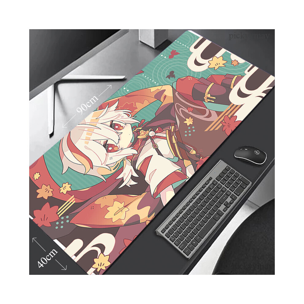 (A-Wa00337 (4) 900X400x3mm) Genshin Impact Large Mousepad Gaming Mousepads Keyboard Mat Desk Rug Kaedehara Kazuha Desk Mats Anime Mouse Pad For Gamer 4855358065661