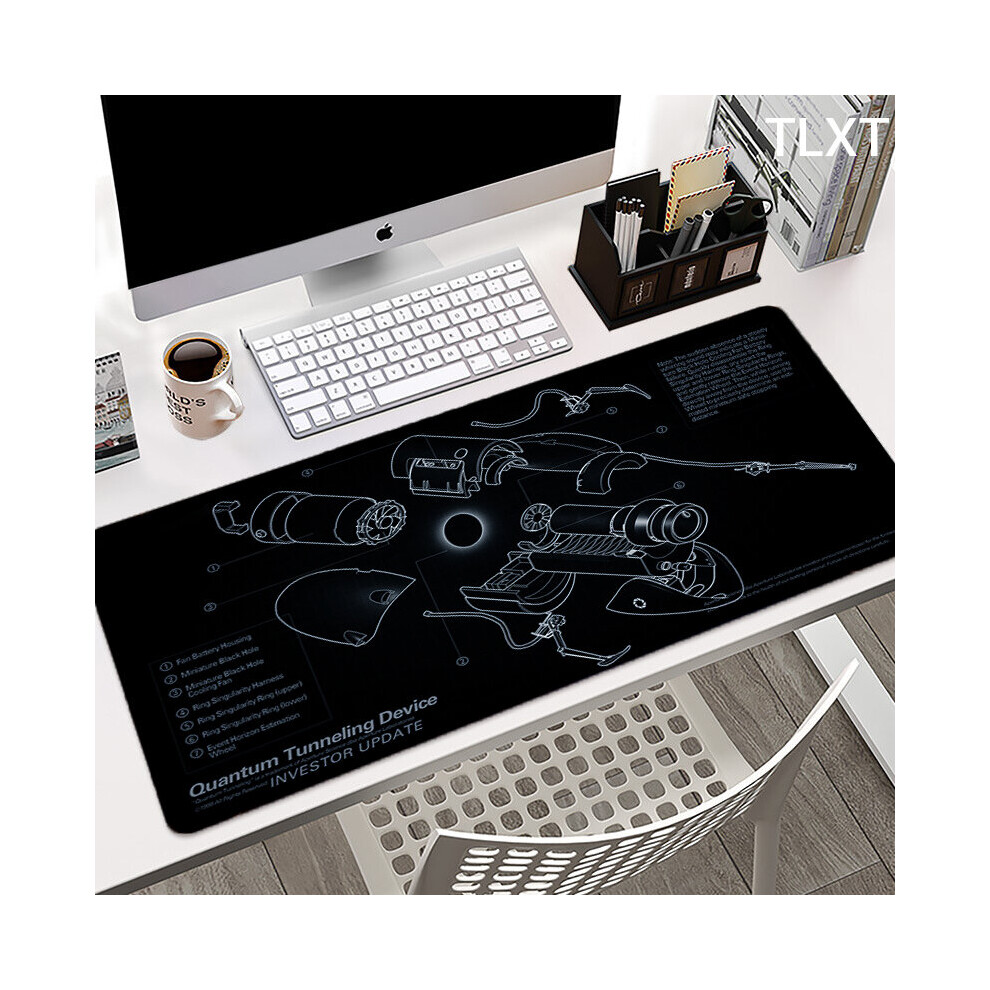 (A-Ss007dw (11) 400X900x2mm) Large Mouse Pad 100X50cm Individual Gaming Mousepad Office Keyboard Mat Popular Gamer Desk Mat Gaming Mouse Mat Com Black 4855357859018