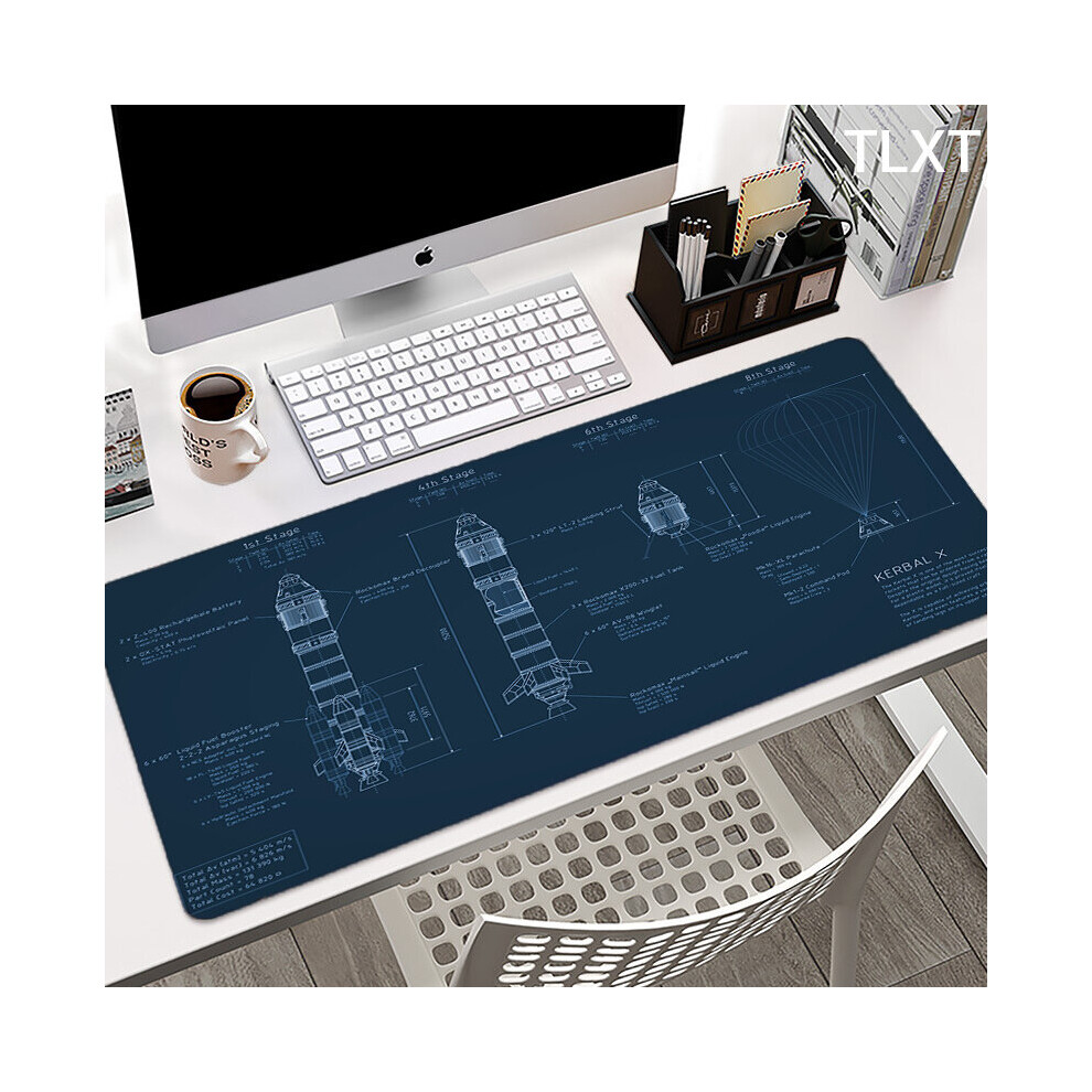 (A-Ss007dw (1) 400X900x2mm) Large Mouse Pad 100X50cm Individual Gaming Mousepad Office Keyboard Mat Popular Gamer Desk Mat Gaming Mouse Mat Comp Black 4855357858677