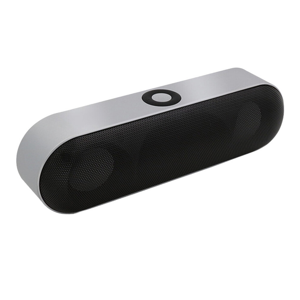(A-) Portable Speaker Nby-18 Wireless Stereo 3D Surround Music Player Loudspeakers Tf Aux Usb Mic Mini Speaker Bluetooth Speaker Silver 4855059757780